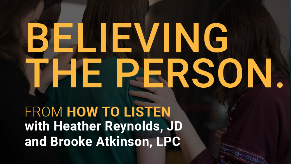Believing the Person | Phoenix Rising Empowerment Project